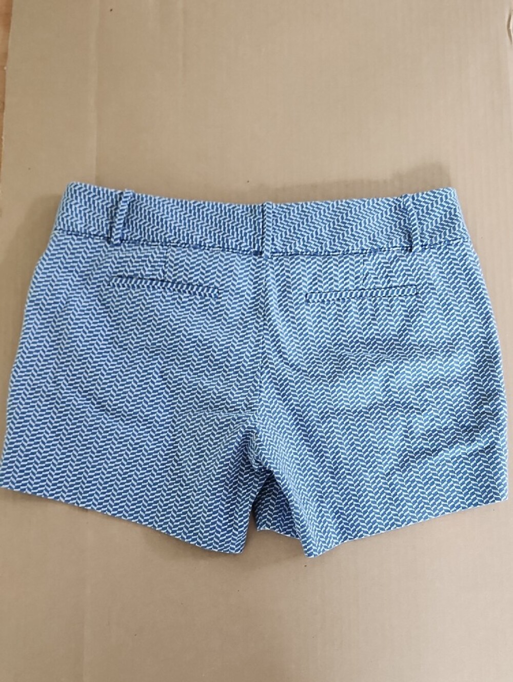 The Limited Blue and White Print Patterned Shorts - Picture 3 of 9
